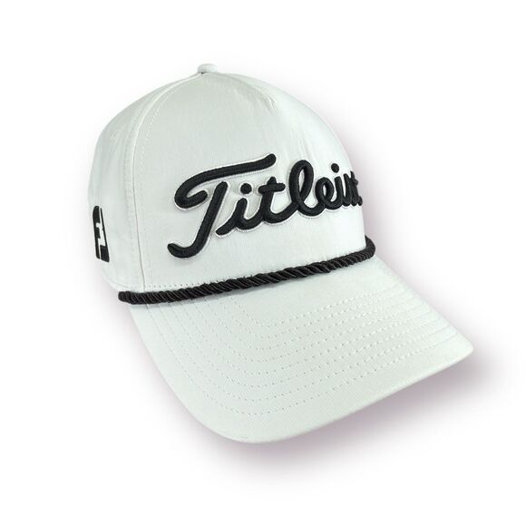 Titleist Tour Rope Hat Cap SnapBack White Golf Outdoors Adjustable PRO V1 FJ - Picture 1 of 11